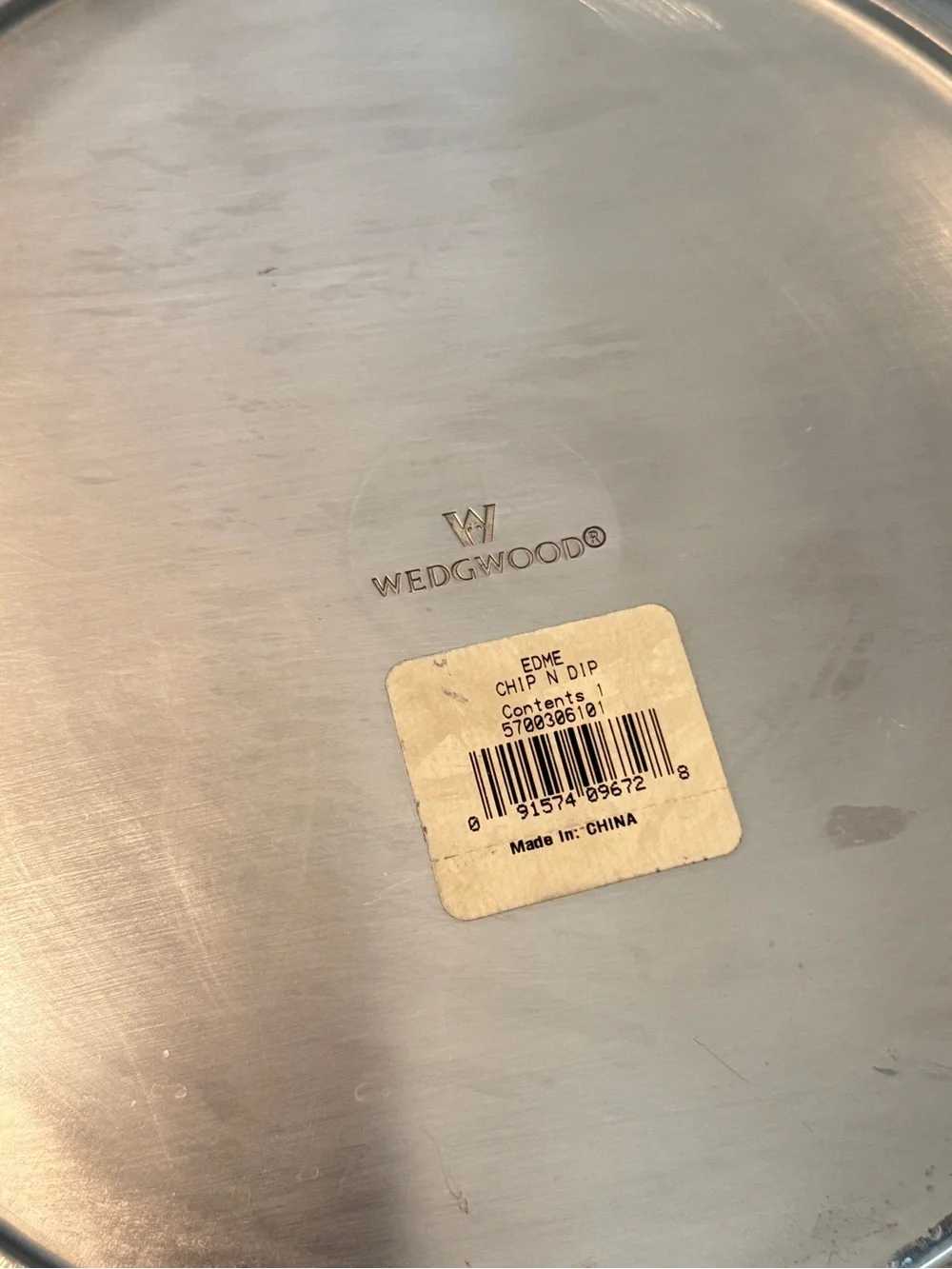 MCM Wedgwood Edme ~ Chip N' Dip - 14in Holloware Tray